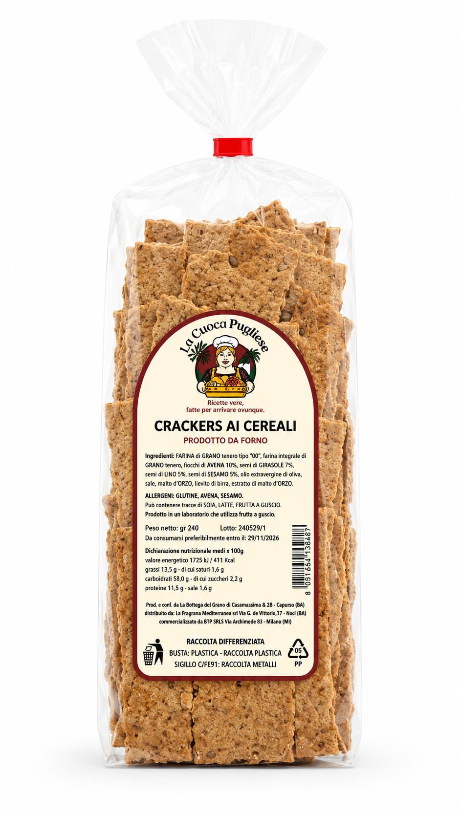Crackers ai cereali