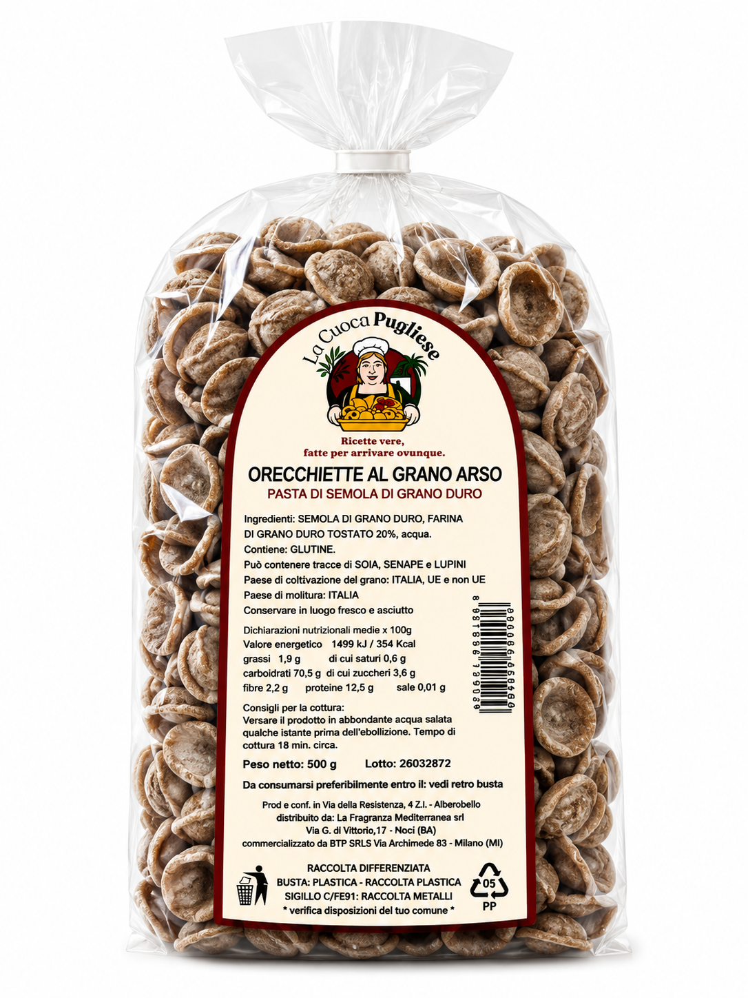 Orecchiette al Grano Arso
