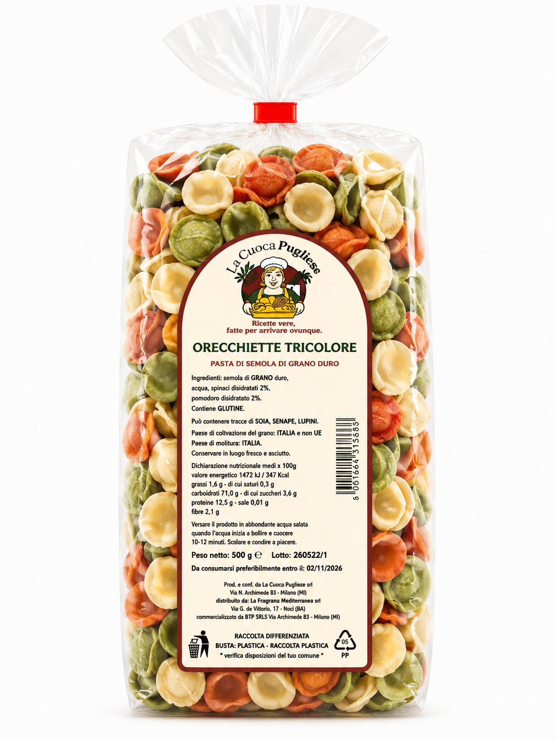 Orecchiette Tricolore