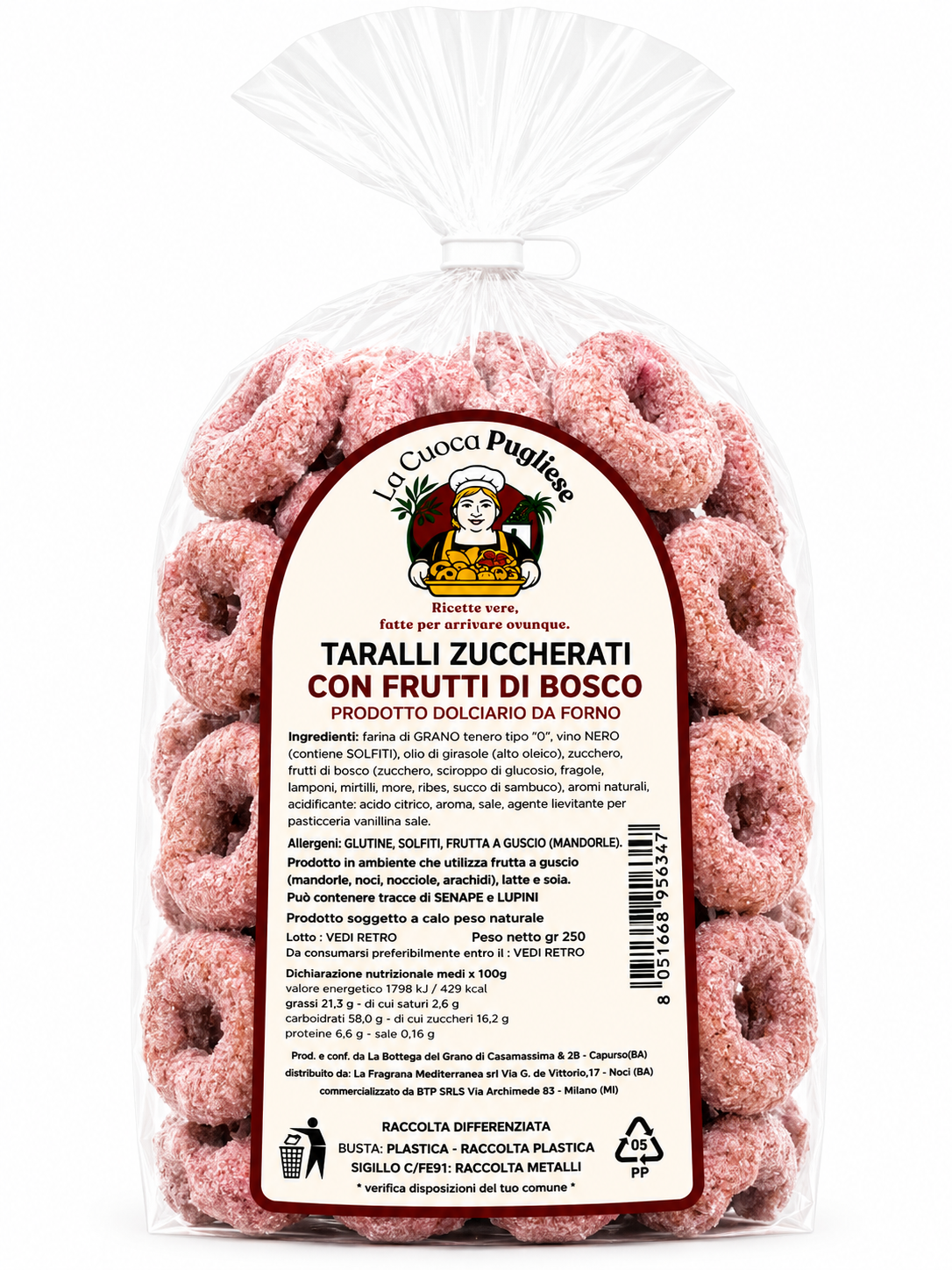 Taralli Zuccherati ai frutti di bosco